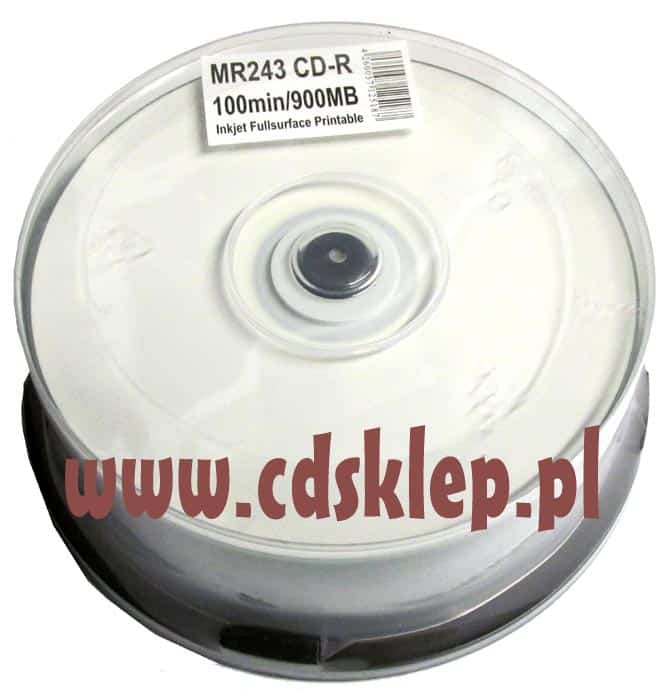 CD-R MediaRange INK-JET Printable 900MB cake-box 25szt.