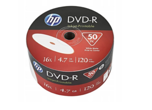 DVD-R HP 4.7GB x16 INK-Jet Printable szpula 100szt.
