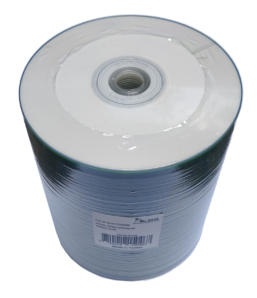 CD-R MrData CMC INK-JET Printable 700MB szpula 100szt.